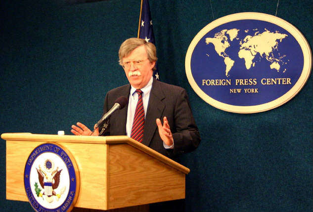 John Bolton, Trump's national security adviser.