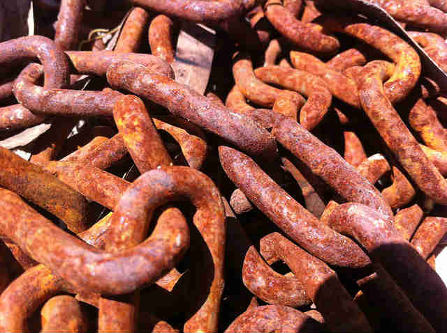rusty chain