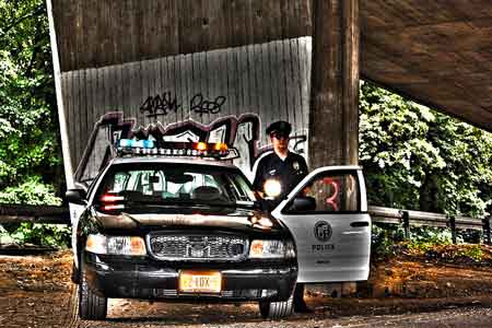 police car
