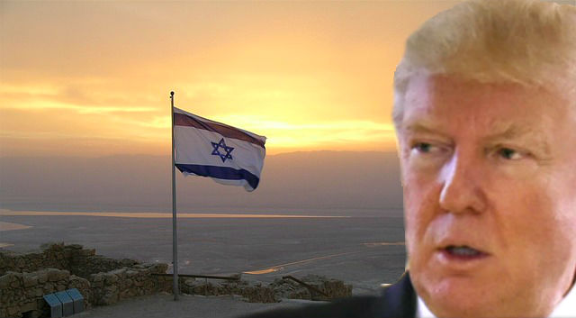 trump-israel flag-186476 640
